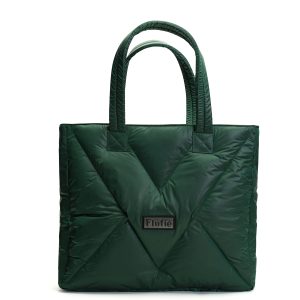 MyFlufie Tote Çanta Metallic Serie Green