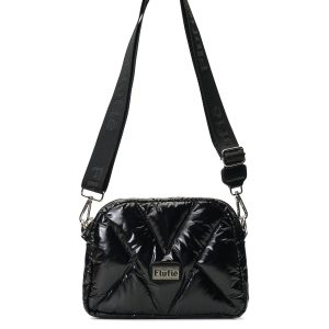 MyFlufie Mini Çanta Metallic Serie Jet Black