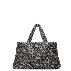 MyFlufie Omuz Çantası Wild Serie Leopard Grey