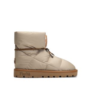 Flufie Kaz Tüyü Bot Classic Serie Sand Beige
