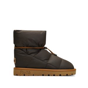 Flufie Kaz Tüyü Bot Classic Serie Dark Brown