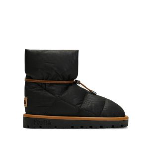 Flufie Kaz Tüyü Bot Classic Serie Jet Black