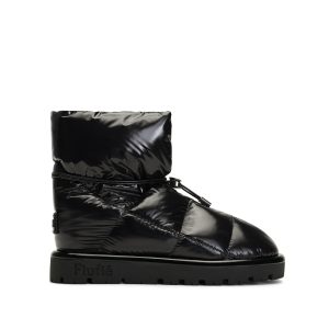 Flufie Kaz Tüyü Bot Shiny Serie Jet Black