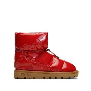 Flufie Kaz Tüyü Bot Shiny Serie Red