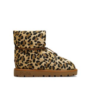 Flufie Kaz Tüyü Bot Wild Serie Leopard