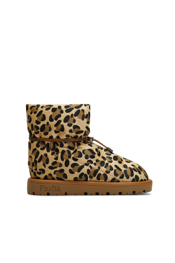 Flufie Kaz Tüyü Bot Wild Serie Leopard