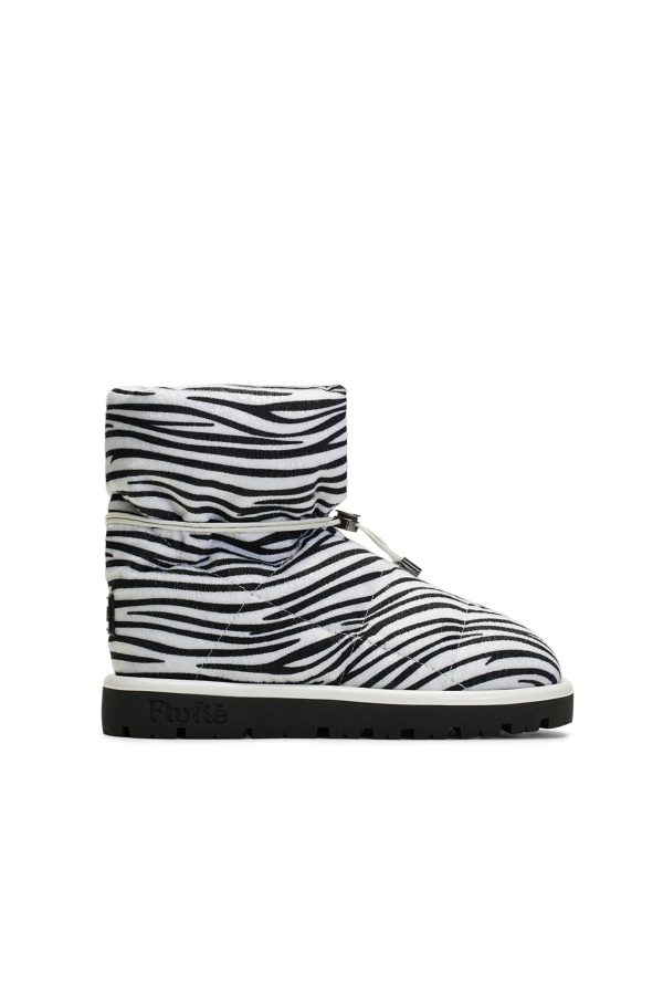 Flufie Kaz Tüyü Bot Wild Serie Zebra