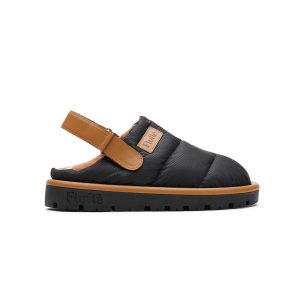 Flufie Clog Terlik Klasik Seri Jet Black